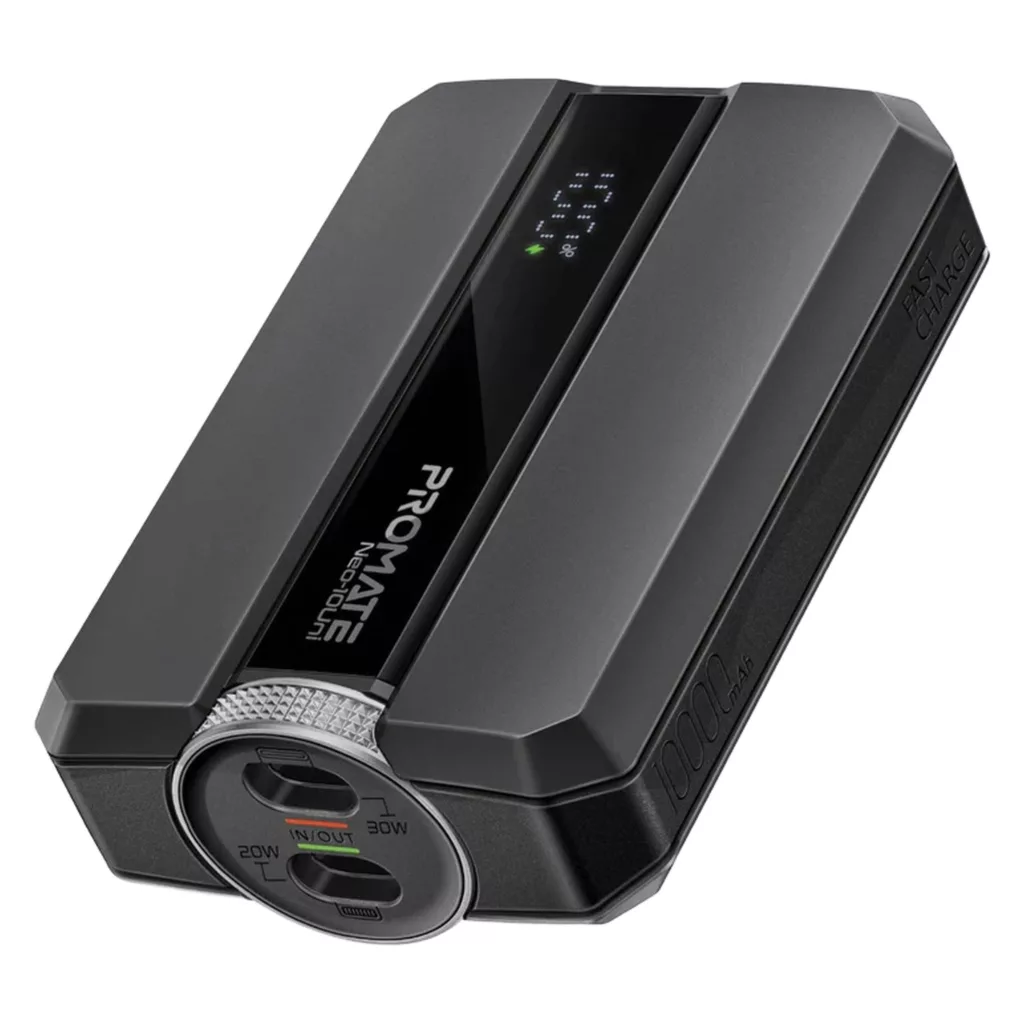 پاوربانک پرومیت مدل NEO-10UNI.BLK  ظرفیت 10000 میلی‌آمپرساعت