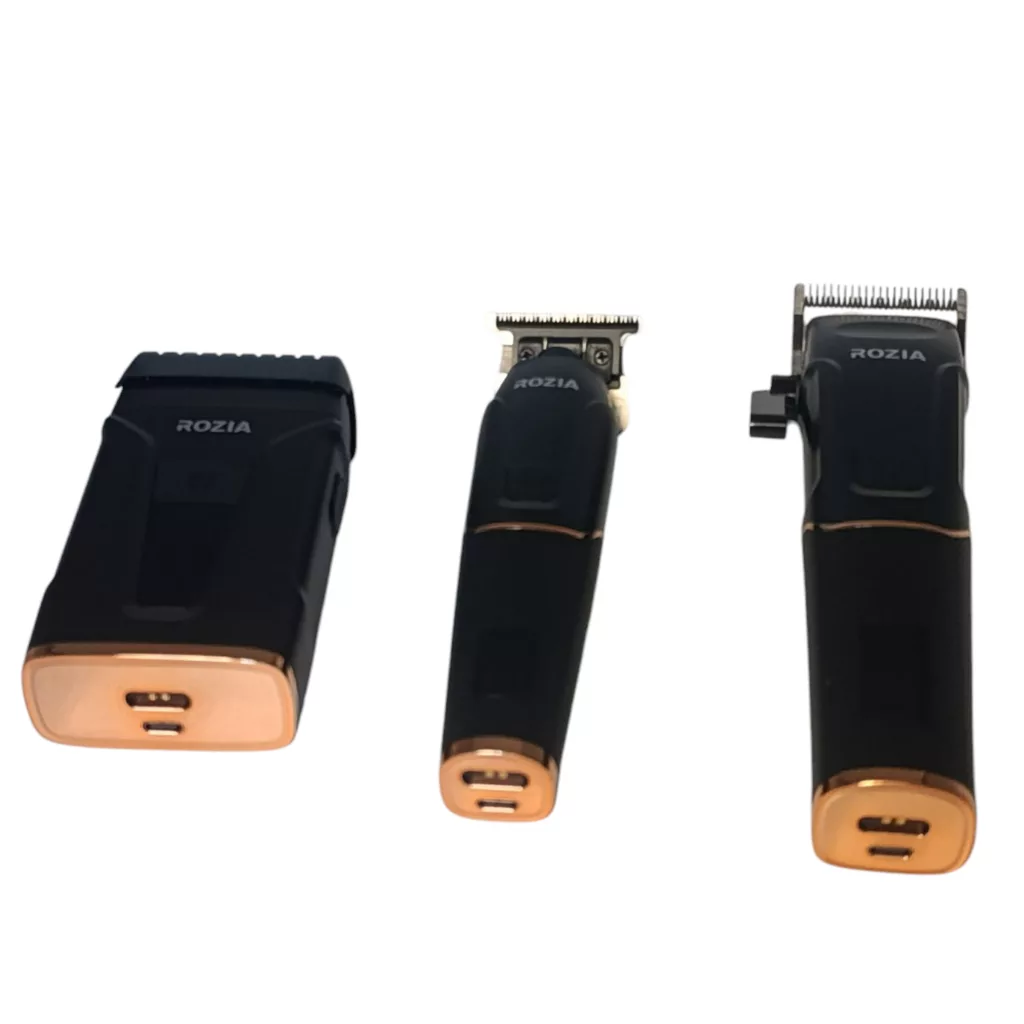 ماشین اصلاح موی سر و صورت شارژی روزیا پرو مدل HT9543 مجموعه 3 عددی