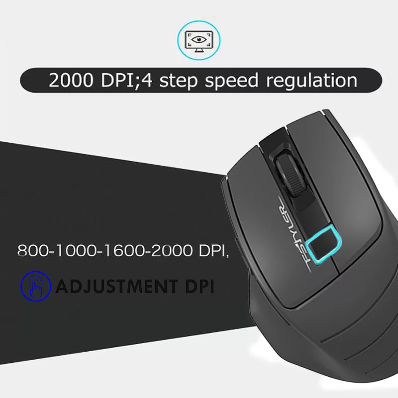 ماوس بی سیم ای فورتک مدل F_G_30_S_SILENT