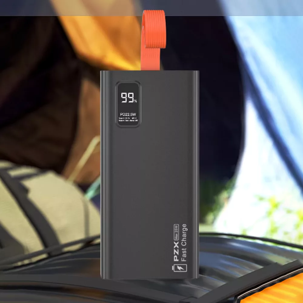 پاوربانک پی زد ایکس مدل V78 Fast Charge 22.5W ظرفیت 40000 میلی آمپر ساعت