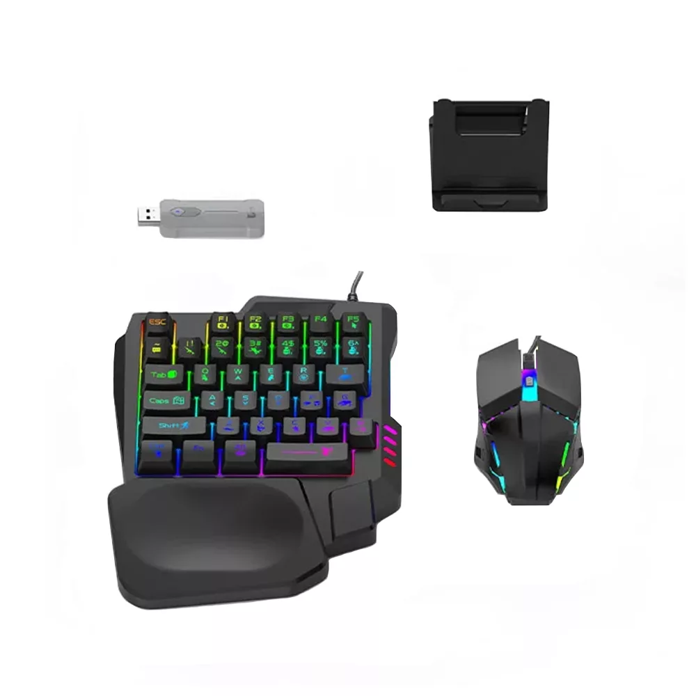 کیبورد و ماوس گیمینگ مدل X8 Pro به همراه مبدل و ماوس پد