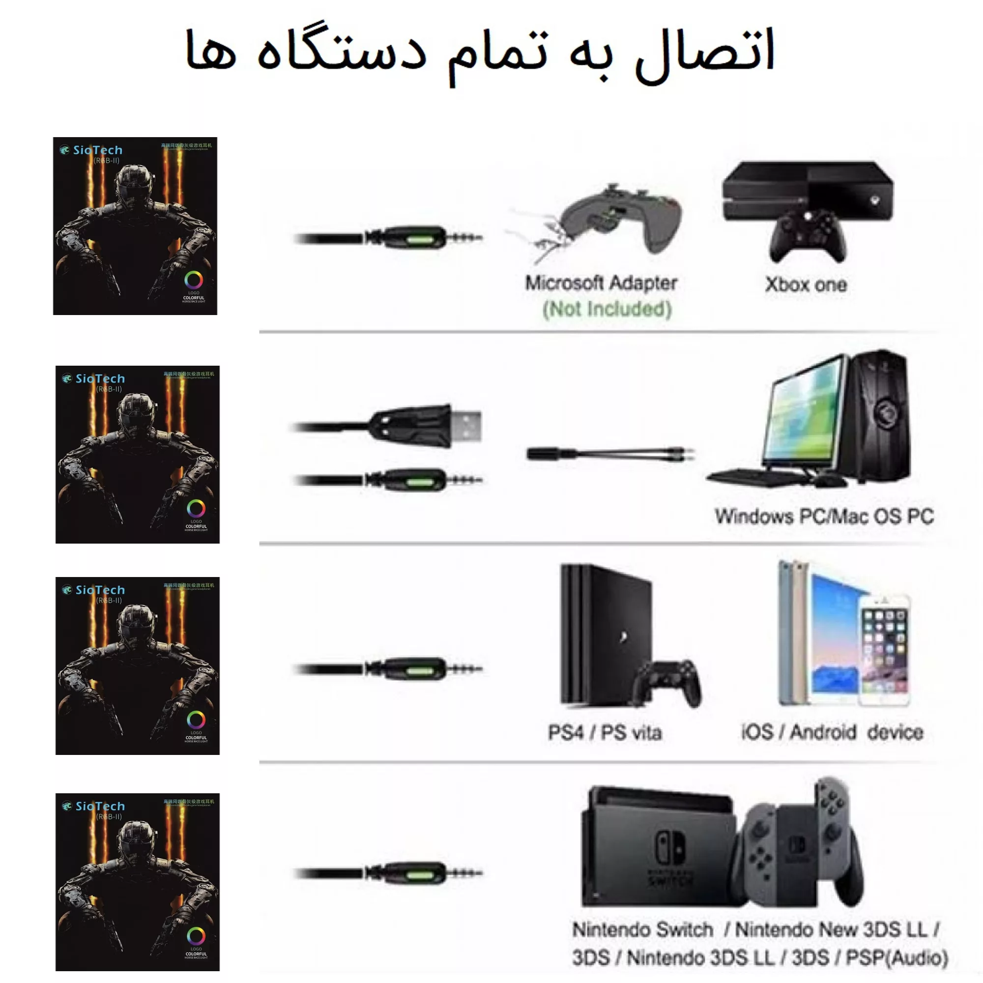 هدست مخصوص بازی سیوتک مدل X22