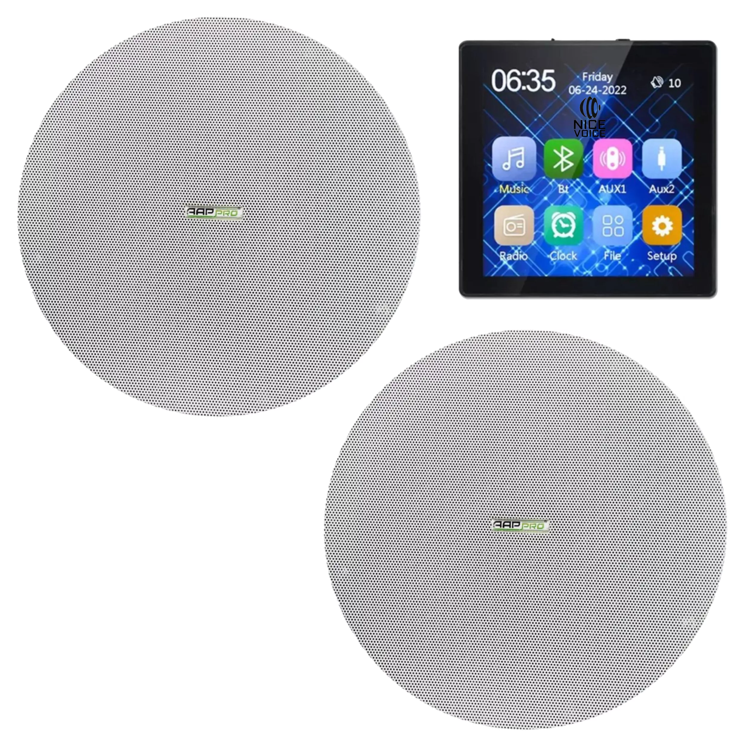 اسپیکر سقفی اپ پرو مدل 20SA به همراه آمپلی فایر مجموعه 3 عددی اسپیکر سقفی اپ پرو مدل 20SA به همراه آمپلی فایر مجموعه 3 عددی