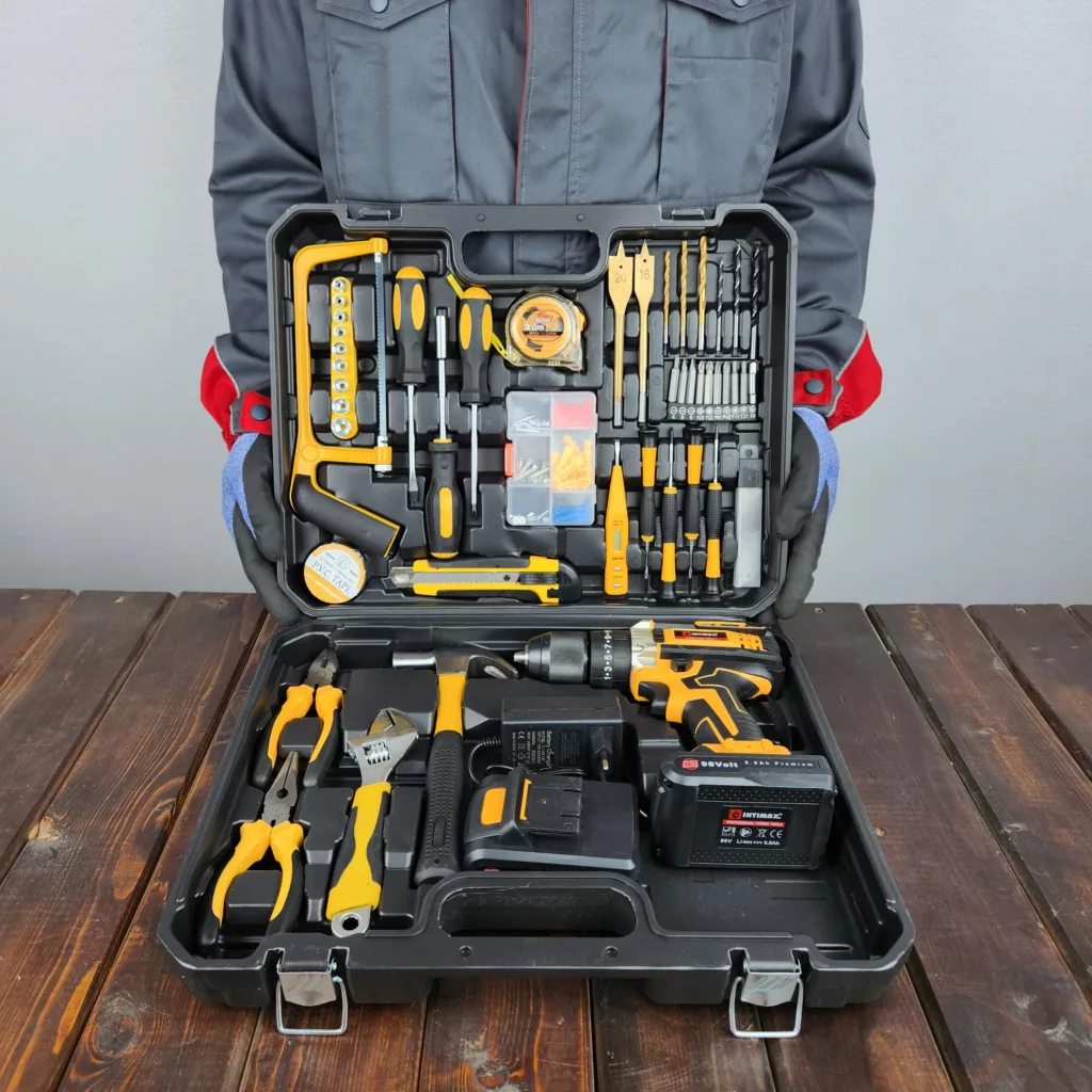 مجموعه 100 عددی دریل پیچ گوشتی شارژی چکشی اینتیمکث کد 6Ah