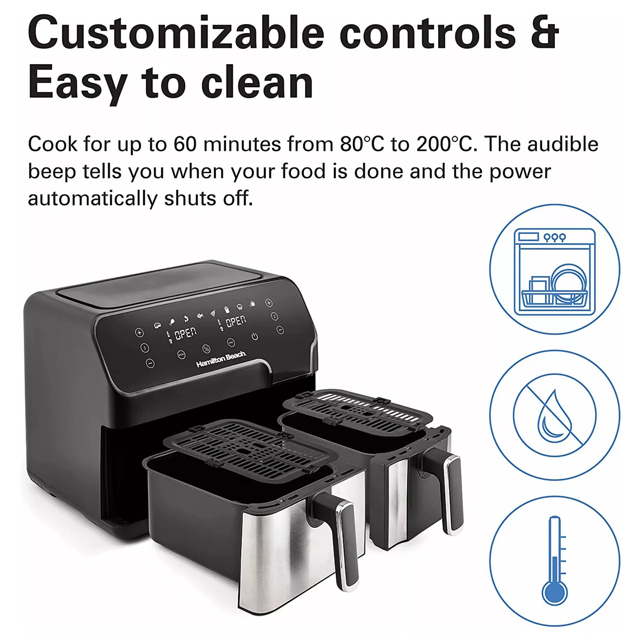 سرخ کن بدون روغن همیلتون بیچ مدل AF5232-ME