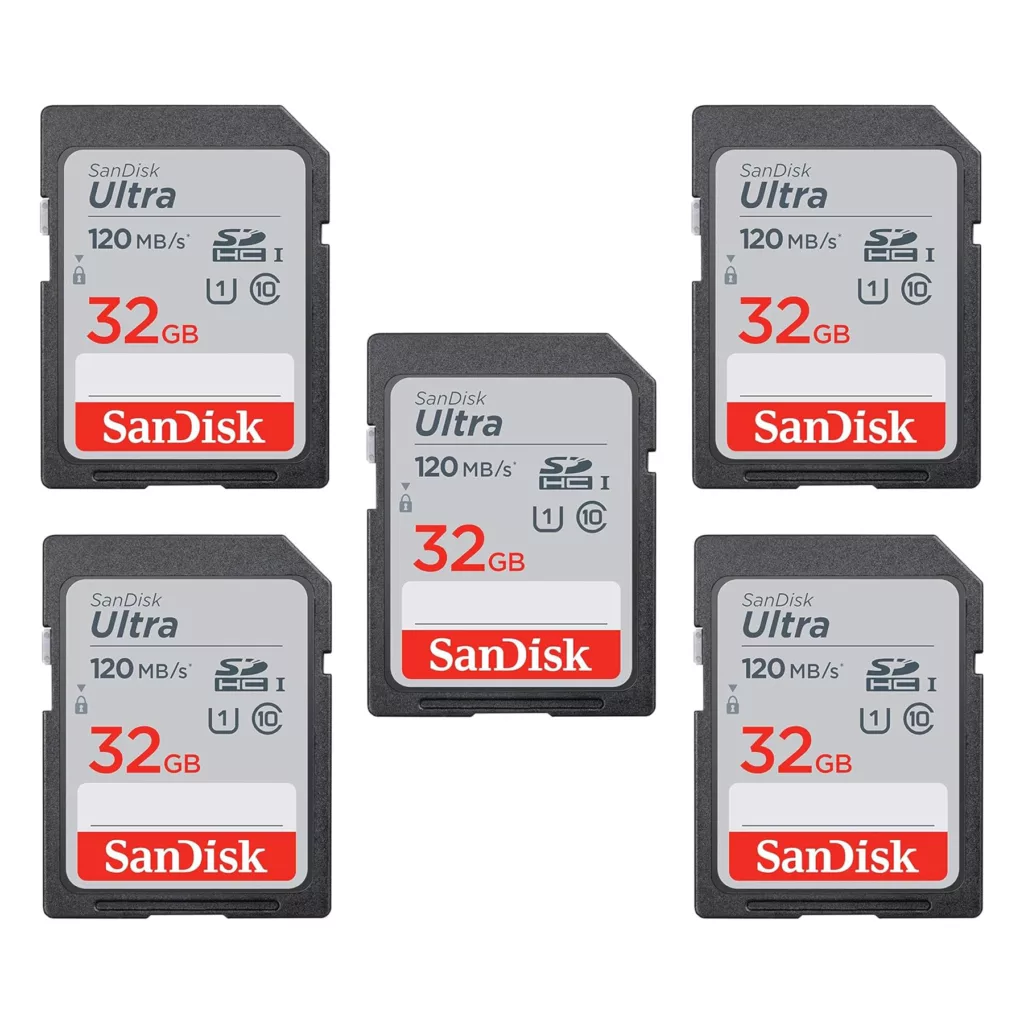 کارت حافظه SDHC سن دیسک مدل Ultra کلاس 10 استاندارد UHS-I U1 سرعت 120MBps ظرفیت 32 گیگابایت بسته 5عددی