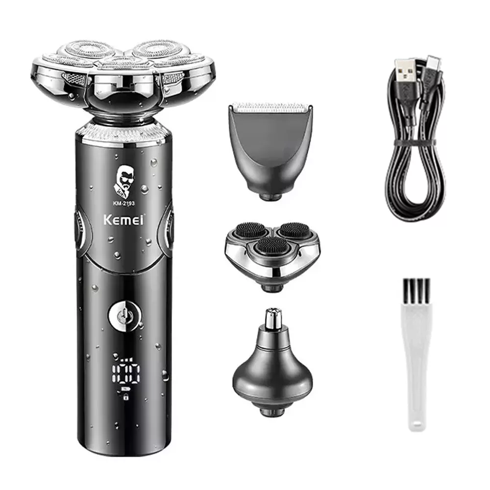 ست ماشین اصلاح موی صورت و بدن کیمی مدل KM-2193