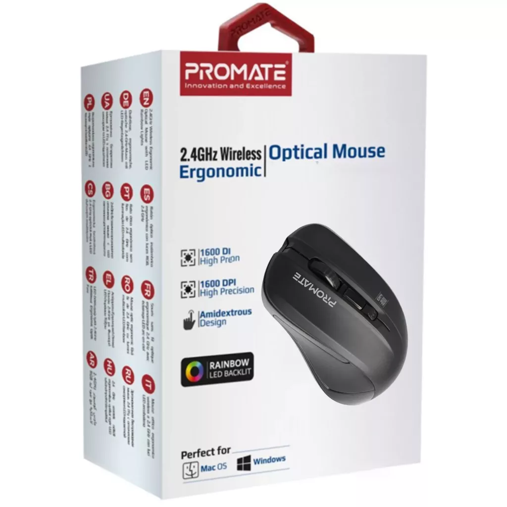 ماوس بی سیم پرومیت مدل CONTOUR