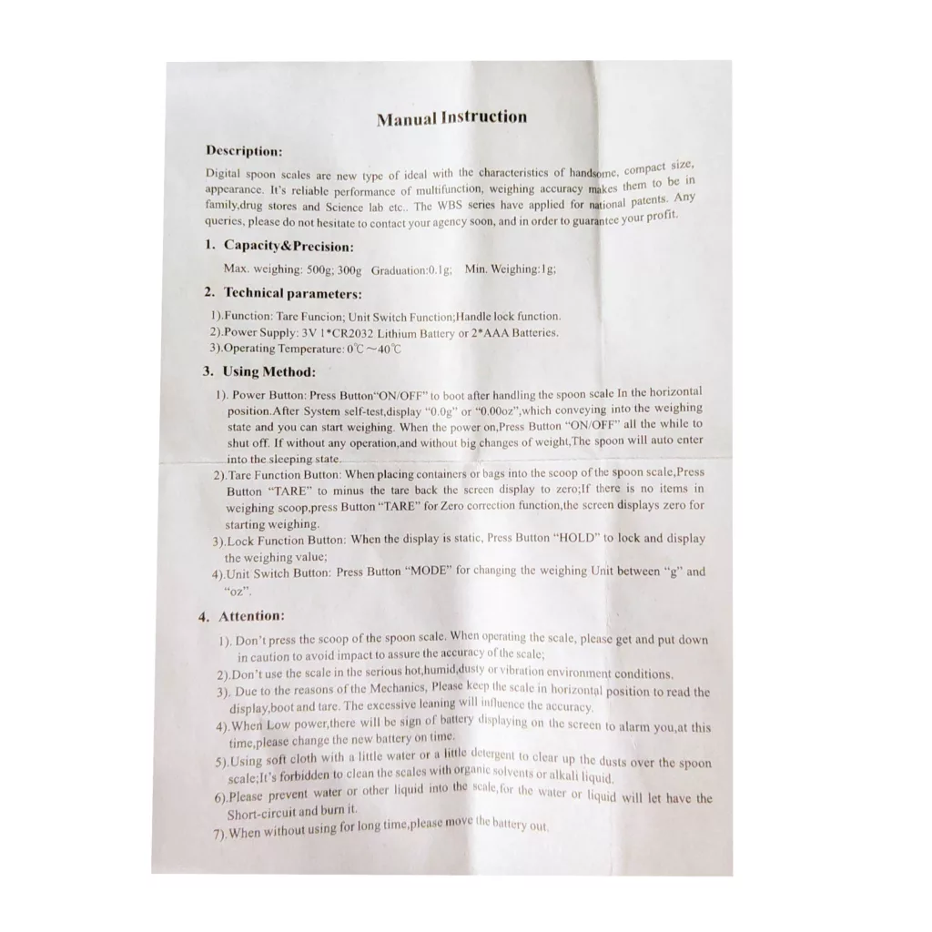 ترازوی آشپزخانه مدل SPOON