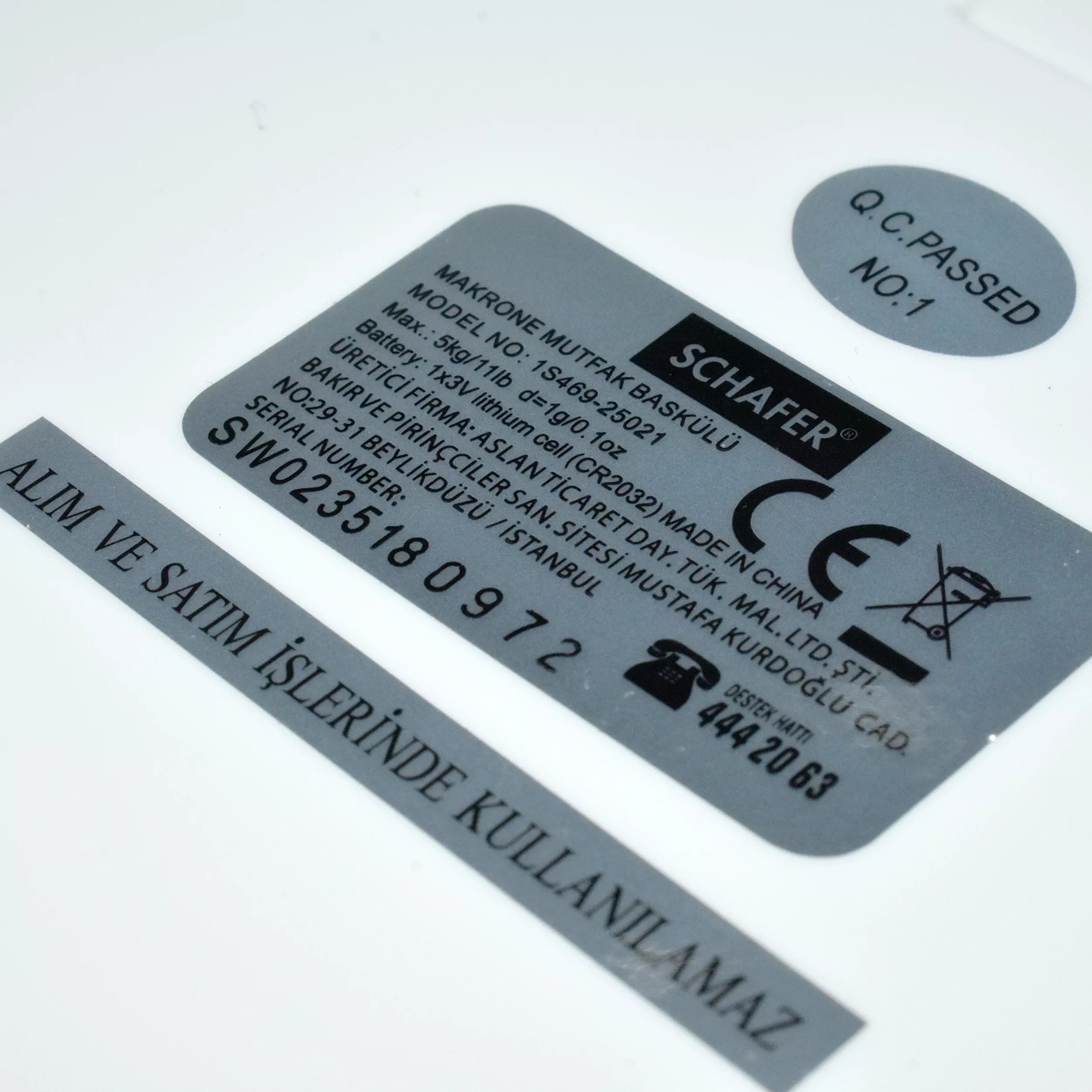 ترازوی آشپزخانه شفر مدل Makrone