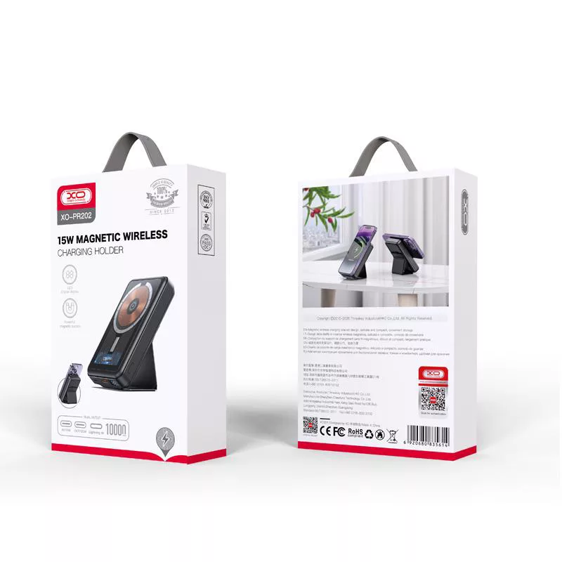 پاوربانک ایکس او مدل pr202 ظرفیت 10000 میلی آمپر ساعت