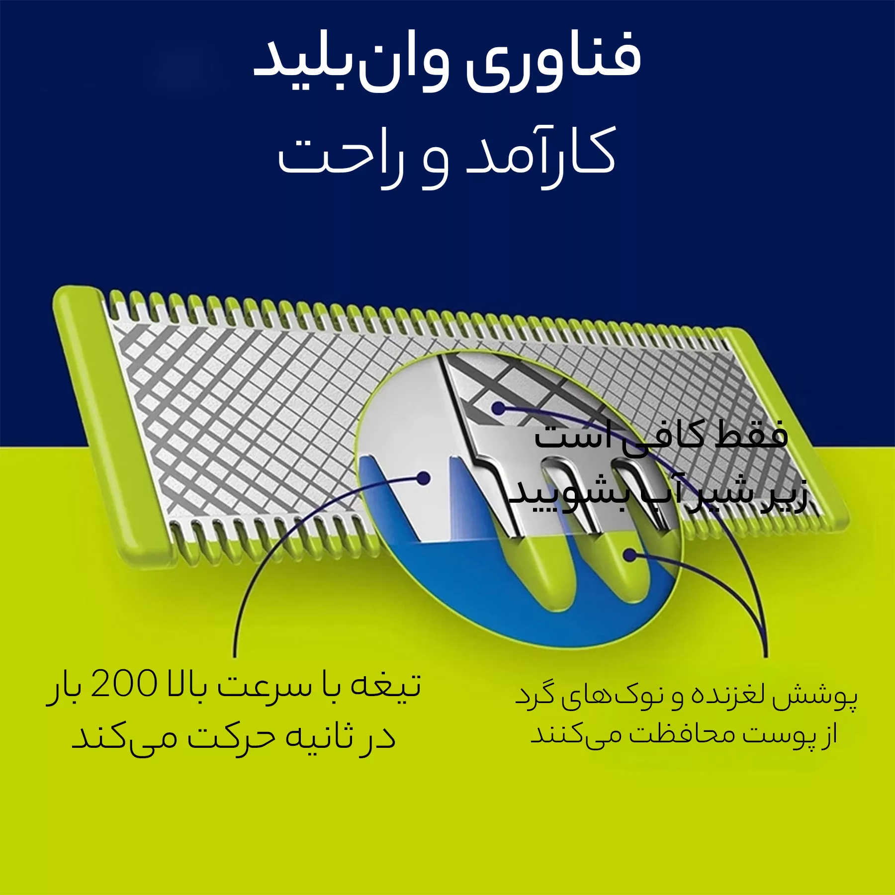 ماشین اصلاح موی صورت و بدن فیلیپس مدل 6530pro