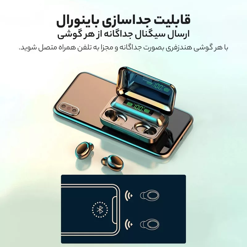 هدفون بلوتوثی مدل F10 2025 New touch