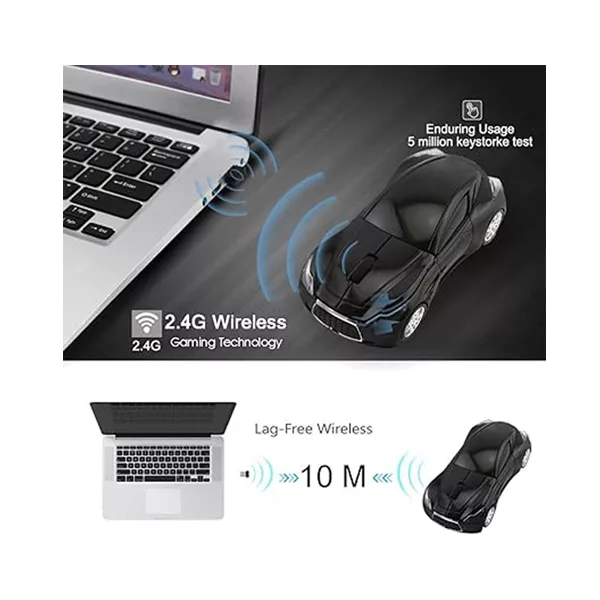 ماوس بی سیم مخصوص بازی طرح ماشین