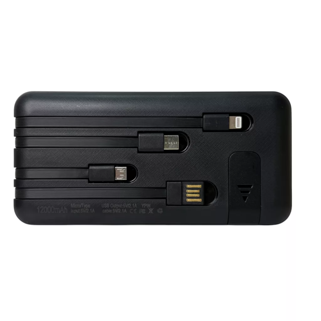 پاوربانک مدل مینیمال ظرفیت 12000 میلی آمپر ساعت