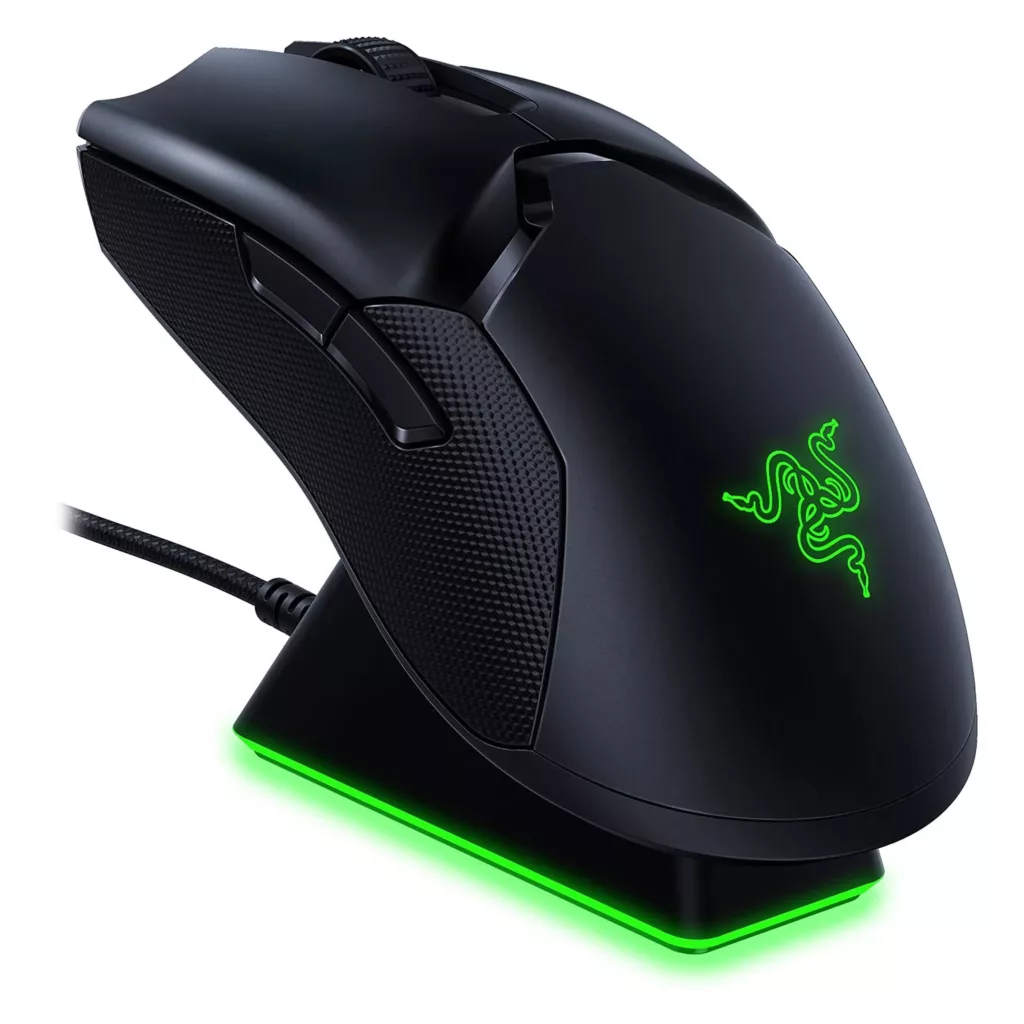 ماوس بی سیم مخصوص بازی ریزر مدل Viper Ultimate به همراه پایه شارژر