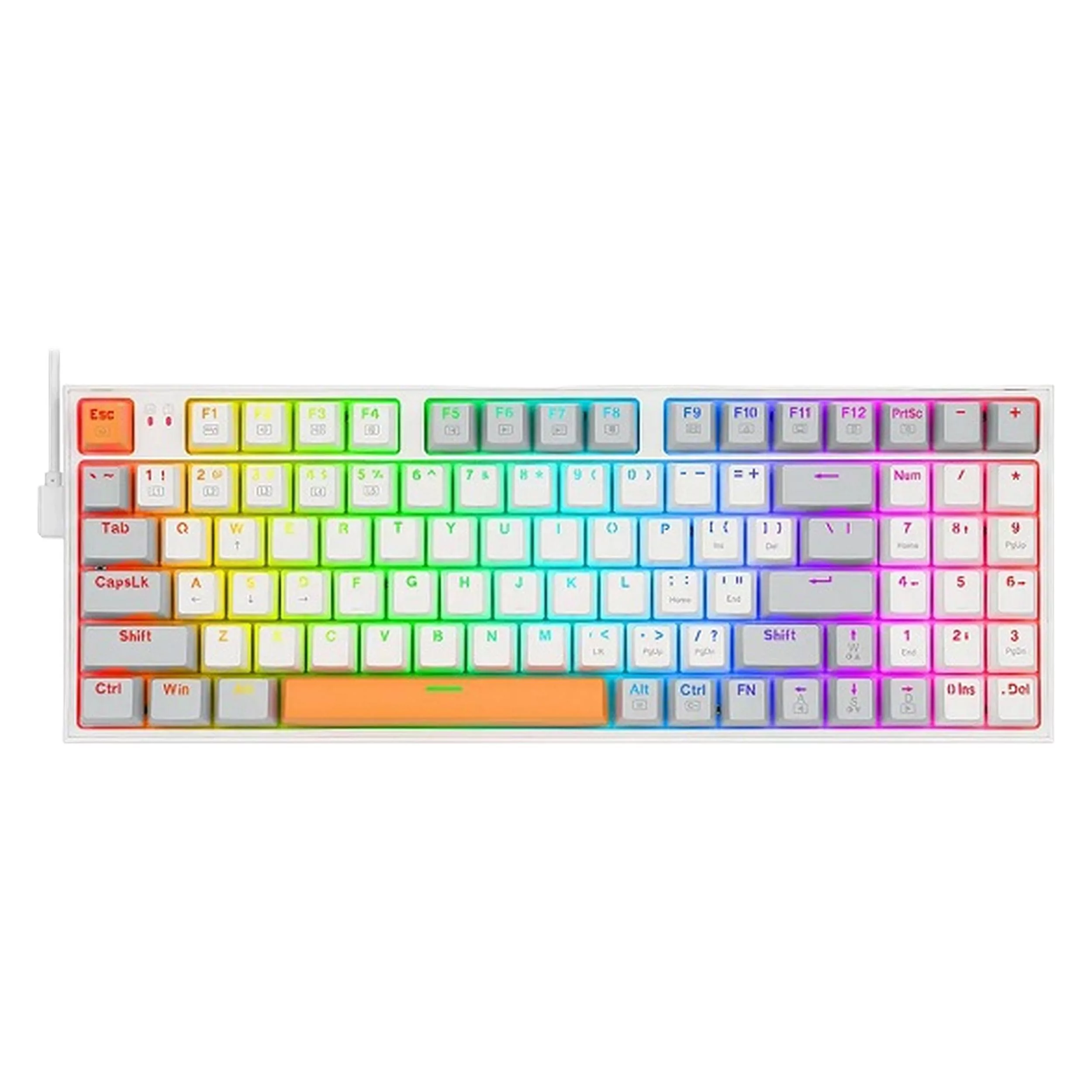 کیبورد مخصوص بازی ردراگون مدل Kitava K636 WGO-RGB