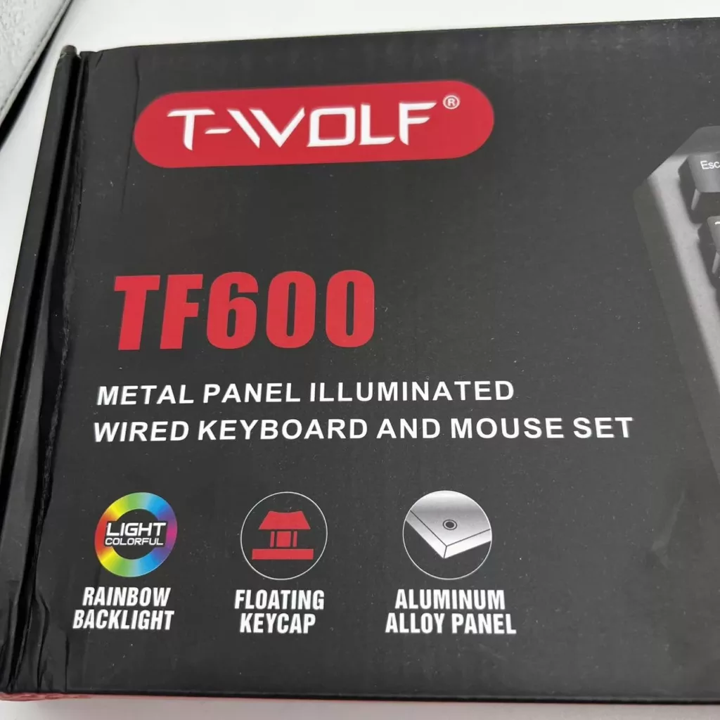 کیبورد و ماوس گیمینگ تی ولف مدل TF_600