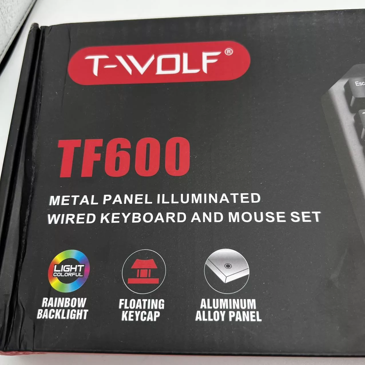 کیبورد و ماوس گیمینگ تی ولف مدل TF_600