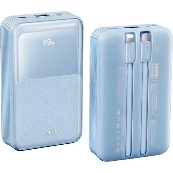 پاوربانک ریمکس مدل RPP-21 ظرفیت 20000 میلی‌آمپر ساعت