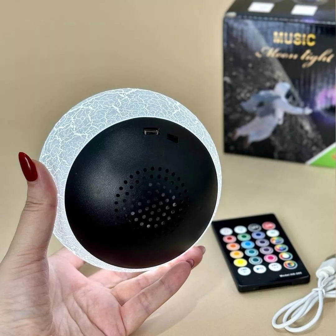 اسپیکر بلوتوثی قابل حمل مدل گوی شبخواب