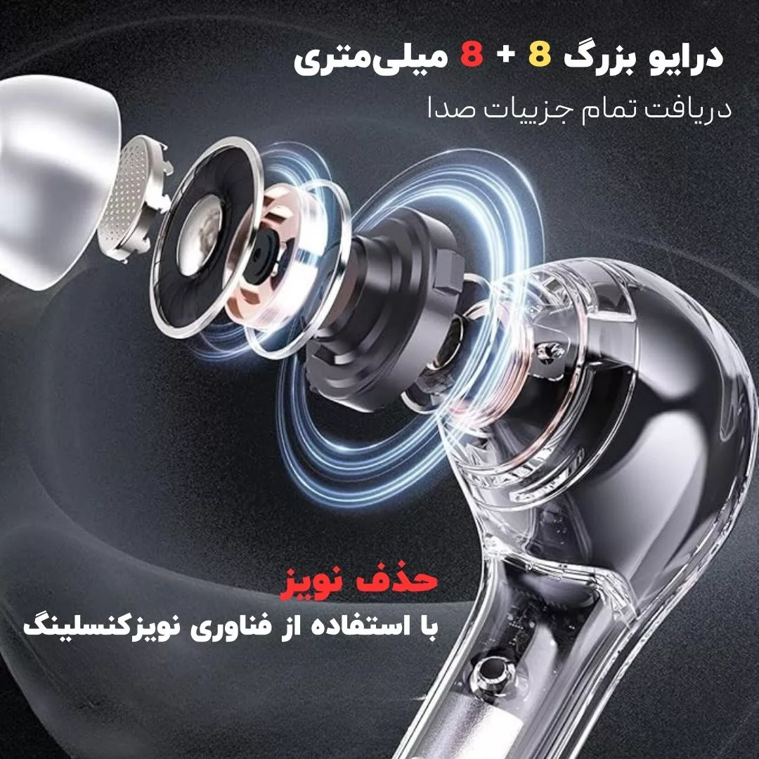 هدفون بلوتوثی مدل RC-TWS V5.4