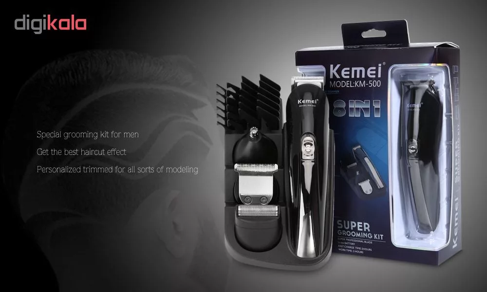 ماشین اصلاح موی سر و صورت کیمی مدل KM-500