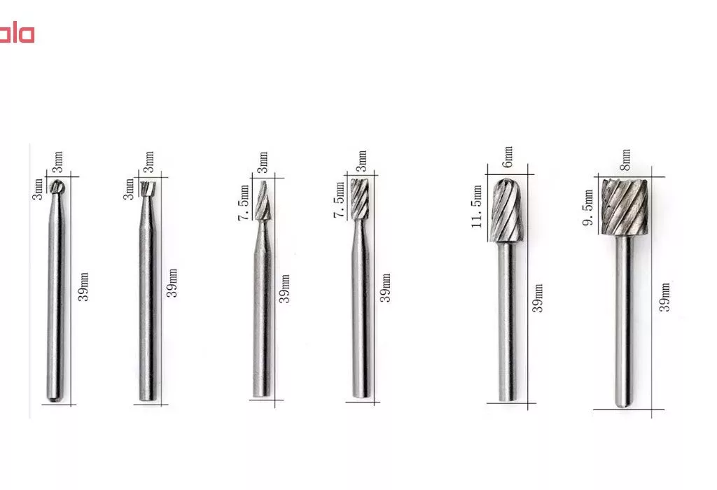 مجموعه 6 عددی فرز فرم انگشتی مدل vbm کد 03