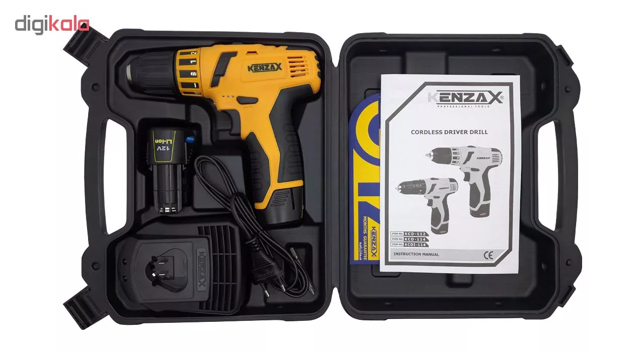 دریل پیچ گوشتی شارژی کنزاکس مدل KCD-112