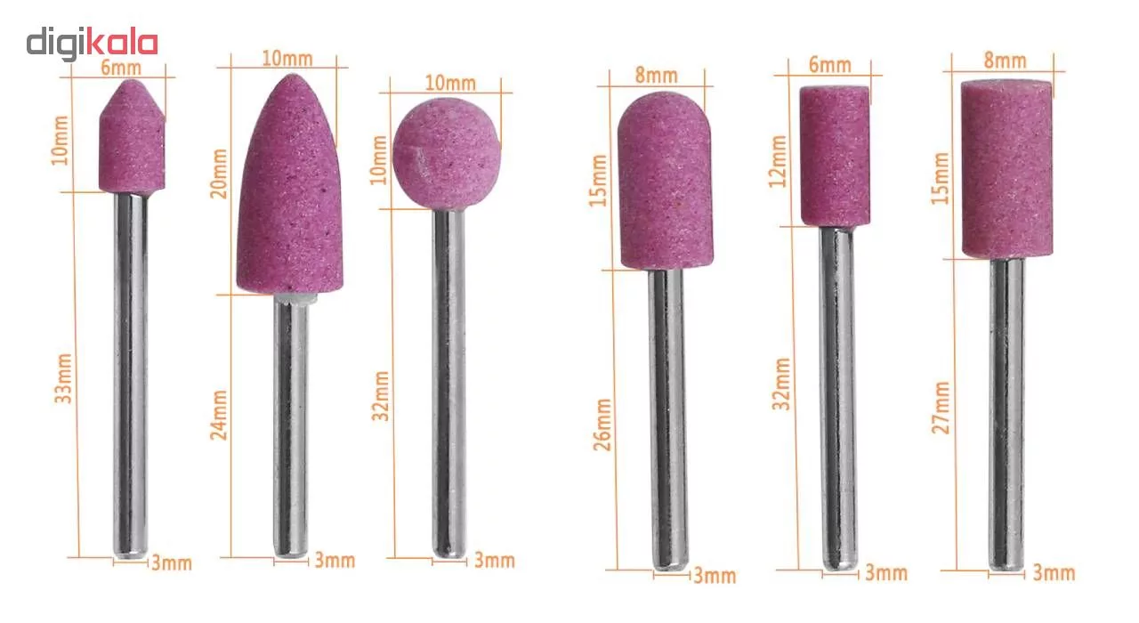 مجموعه 12 عددی فرز انگشتی مدل vbm کد 02