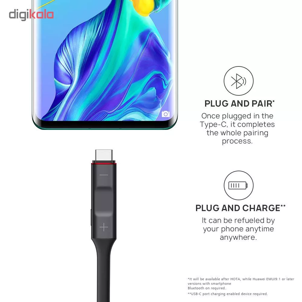 هدفون بی سیم هوآوی مدل FreeLace