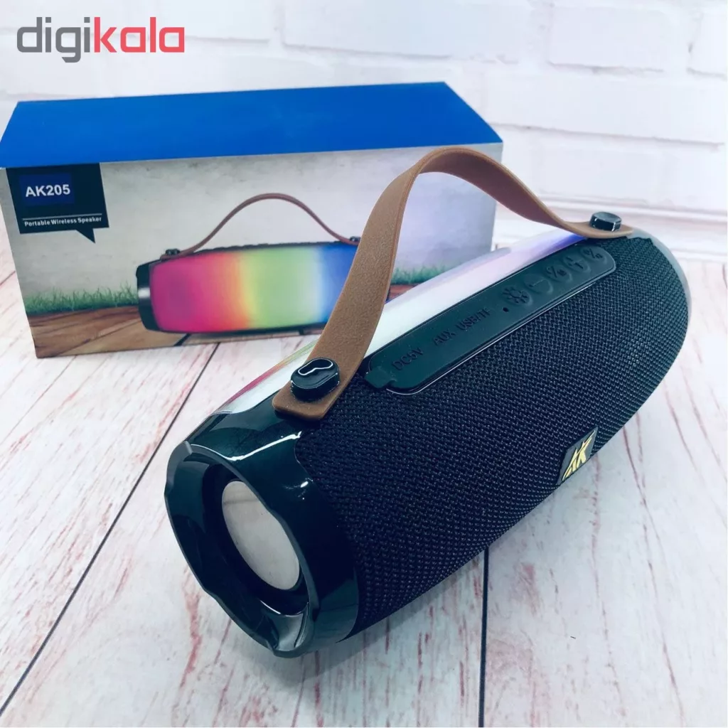 اسپیکر بلوتوثی قابل حمل مدل AK205