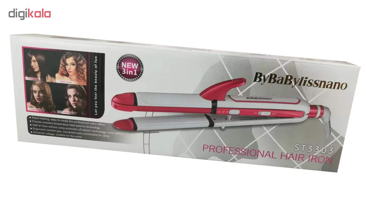 اتو و حالت‌دهنده مو بای بابیلیس نانو مدل ST3303