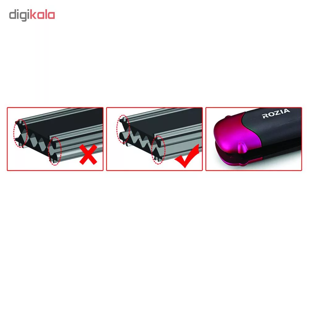 اتو و حالت دهنده مو روزیا مدل HR755