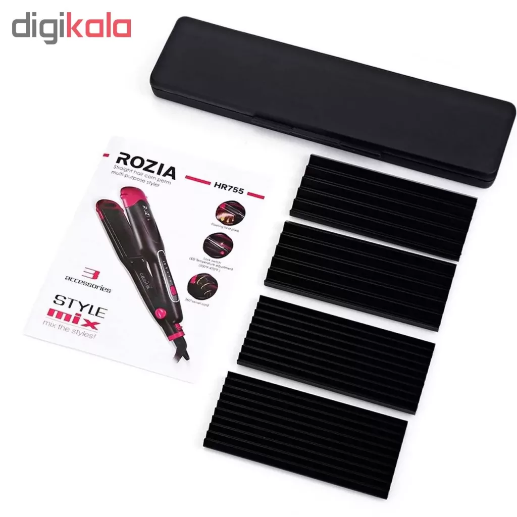 اتو و حالت دهنده مو روزیا مدل HR755