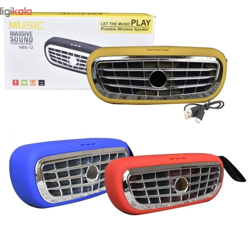 اسپیکر بلوتوثی قابل حمل مدل NBS-12