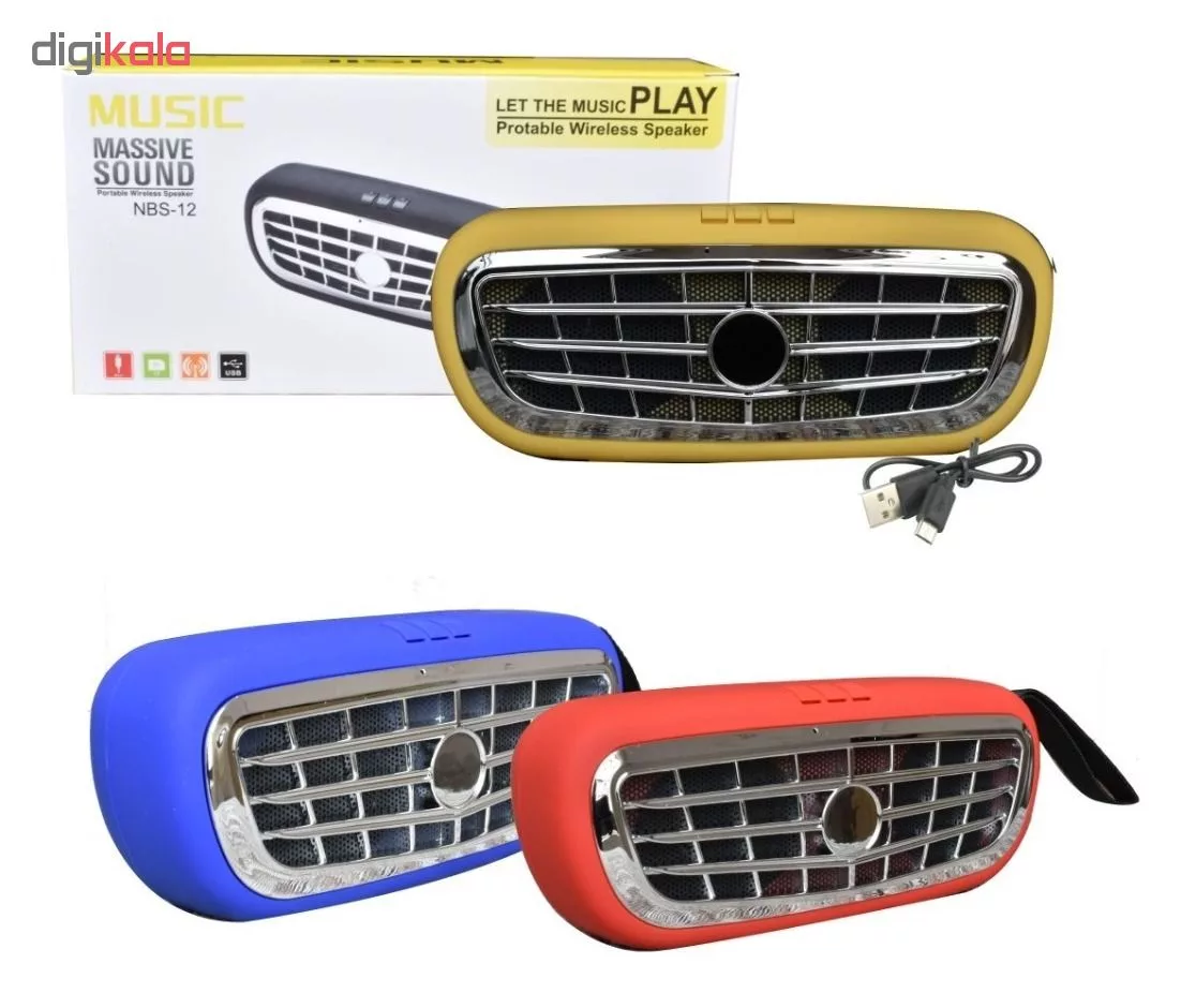 اسپیکر بلوتوثی قابل حمل مدل NBS-12