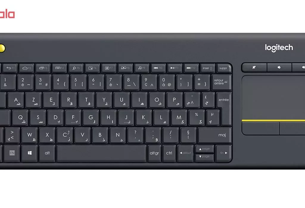 کیبورد بی‌ سیم لاجیتک مدل K400 Plus با حروف فارسی
