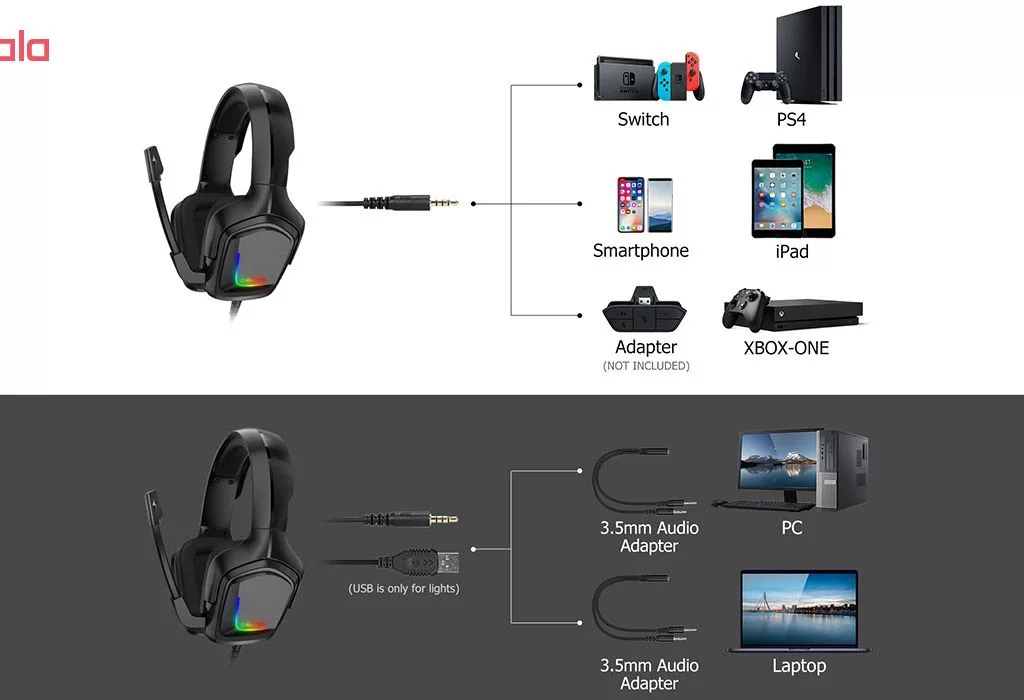 هدفون مخصوص بازی اونیکوما مدل K20