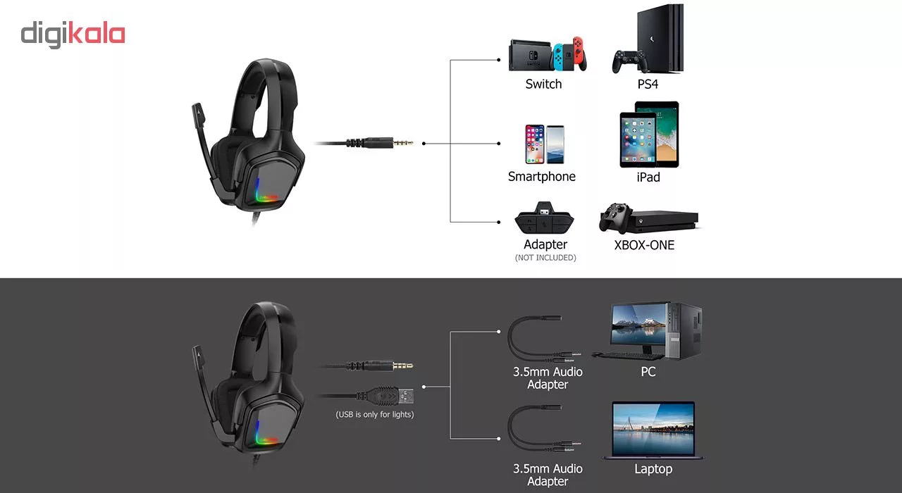هدفون مخصوص بازی اونیکوما مدل K20