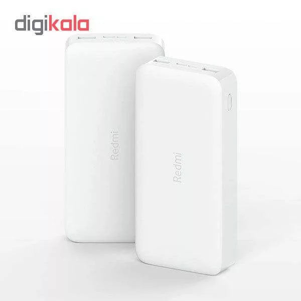 پاوربانک شیائومی مدل Redmi PB200LZM ظرفیت 20000 میلی آمپرساعت به همراه شارژر دیواری سامسونگ و کابل تبدیل