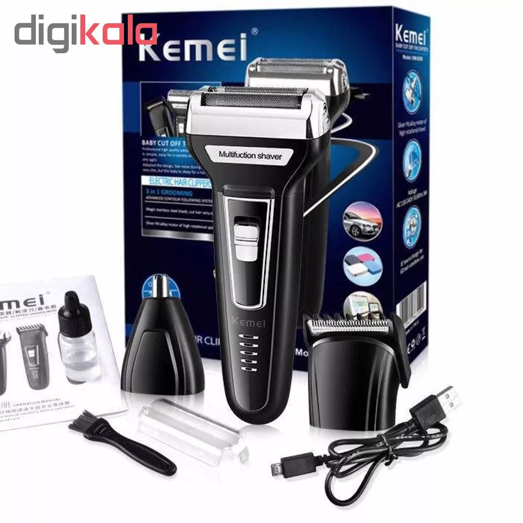 ماشین اصلاح موی سر و صورت کیمی مدل KM-6558