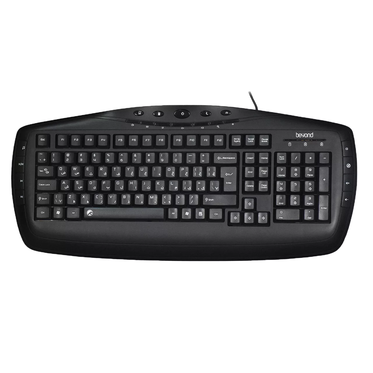 کیبورد بیاند مدل BK-6161 با حروف فارسی کیبورد بیاند مدل BK-6161 با حروف فارسی