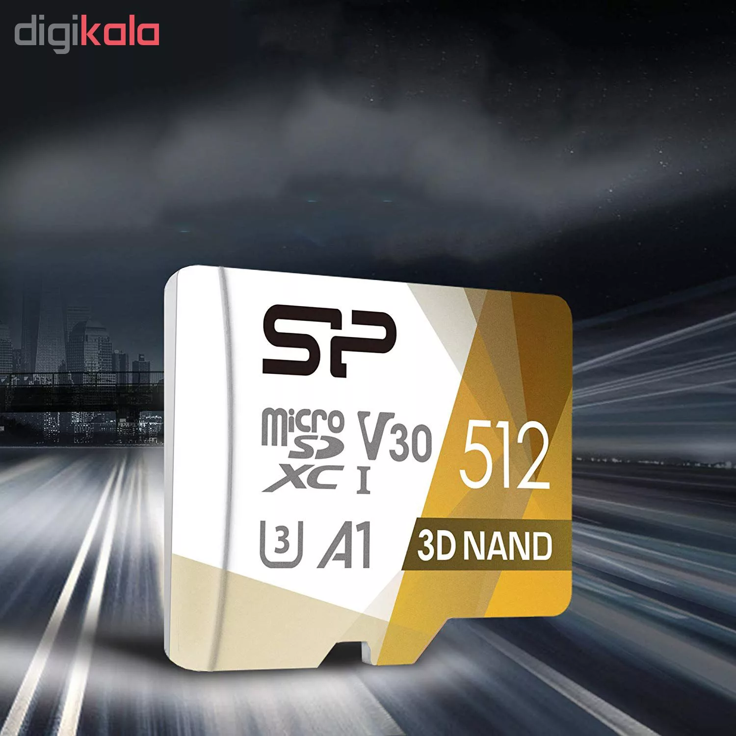کارت حافظه microSDXC سیلیکون پاور مدل Superior pro کلاس 10 استاندارد UHS-I U3 سرعت 100MBps ظرفیت 512 گیگابایت به همراه آداپتور SD