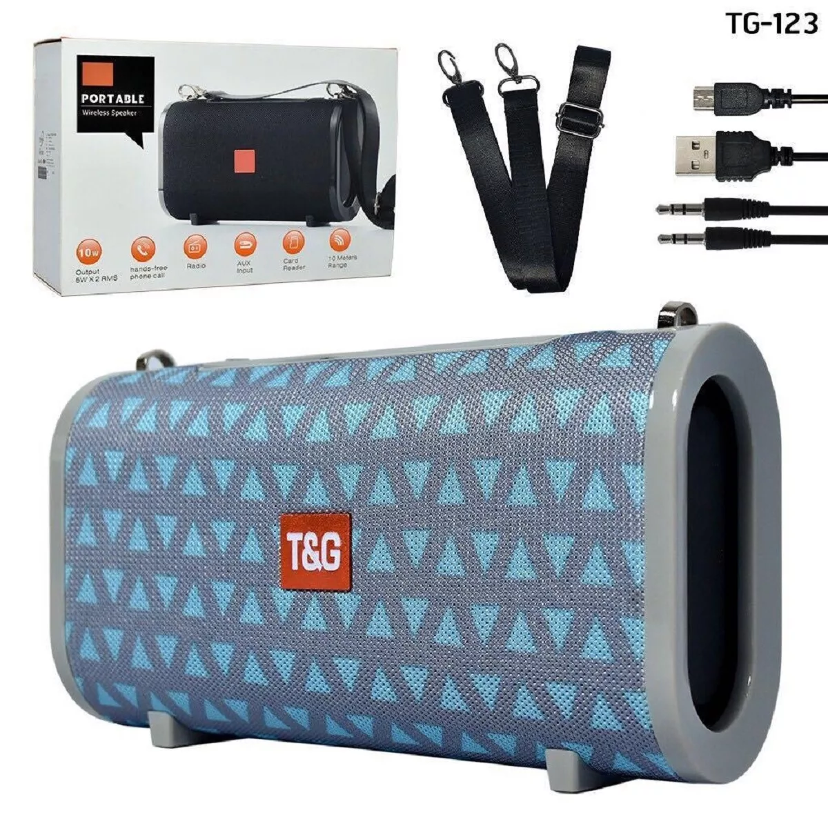 اسپیکر بلوتوثی قابل حمل تی اند جی مدل TG-123