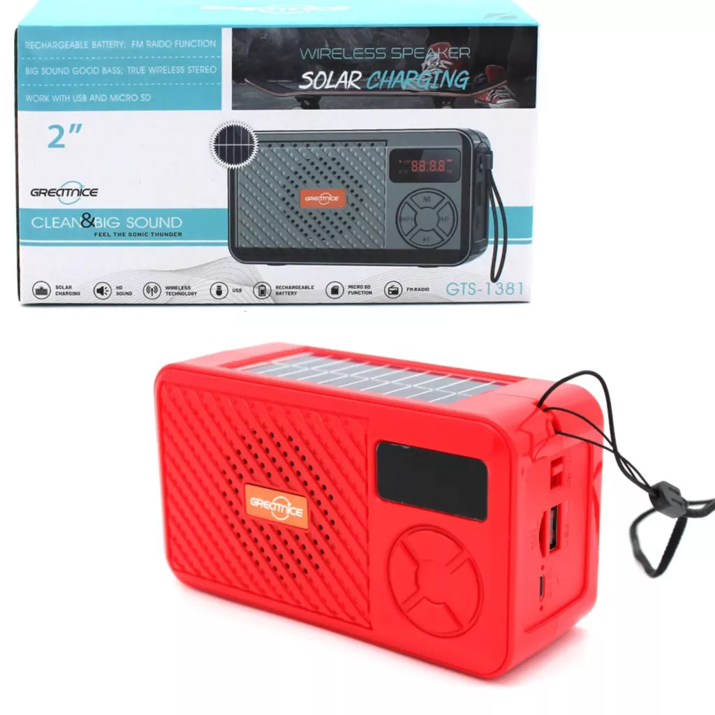 اسپیکر بلوتوثی قابل حمل گرِد نایس مدل GTS-1381