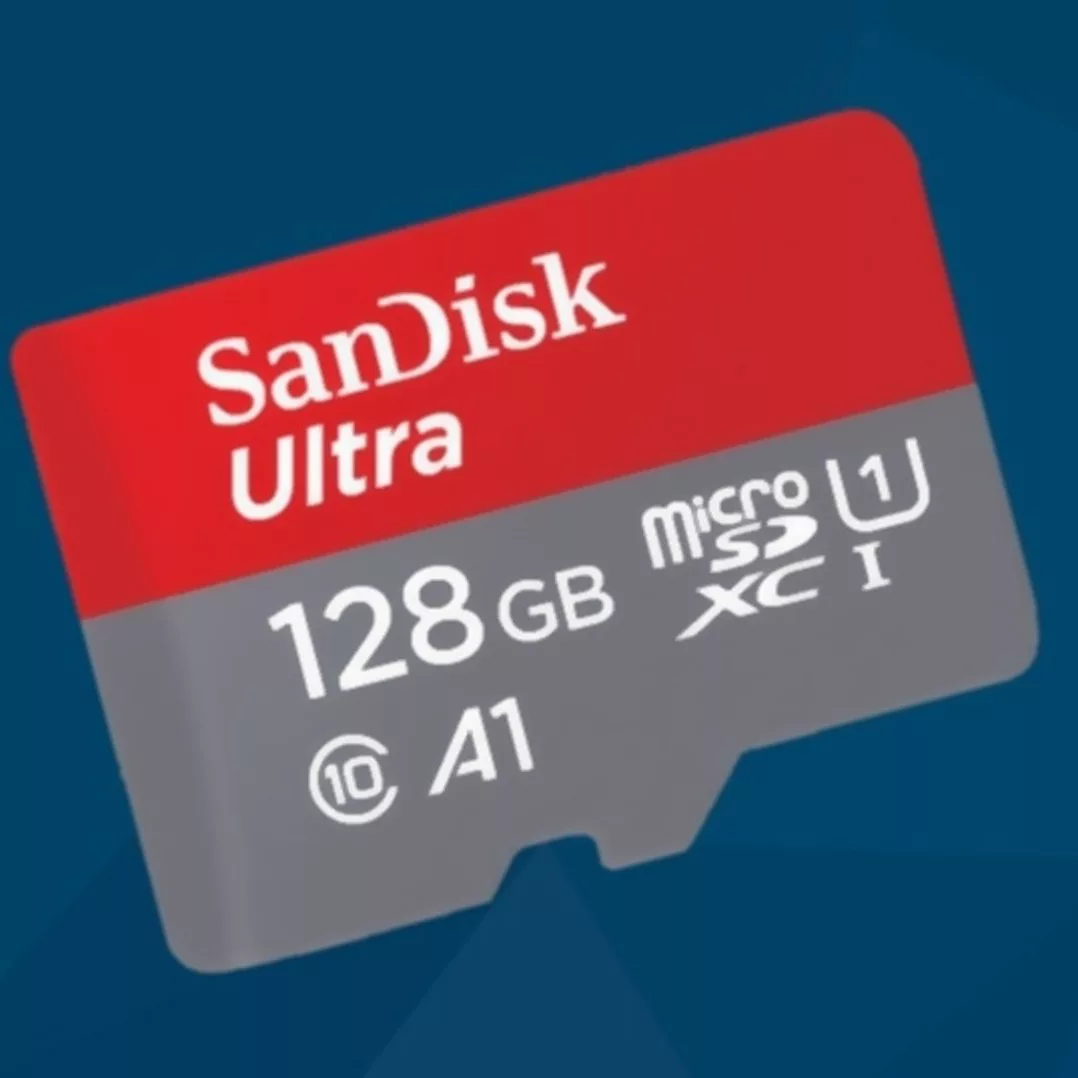 کارت حافظه microSDXC سن دیسک مدل Ultra A1 کلاس 10 استاندارد UHS-I U1 سرعت 100MBps ظرفیت 128 گیگابایت