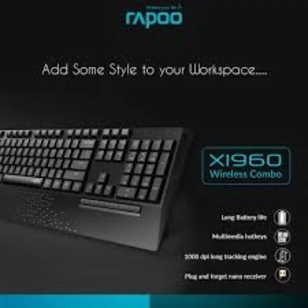 ماوس و کیبورد بی سیم رپو مدل X1960