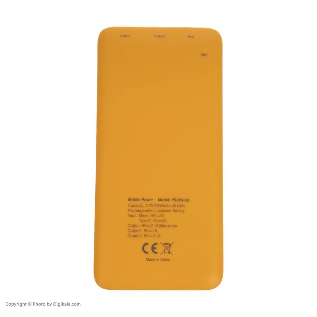 پاوربانک کملیون مدل PS723 ظرفیت 8000 میلی آمپر ساعت