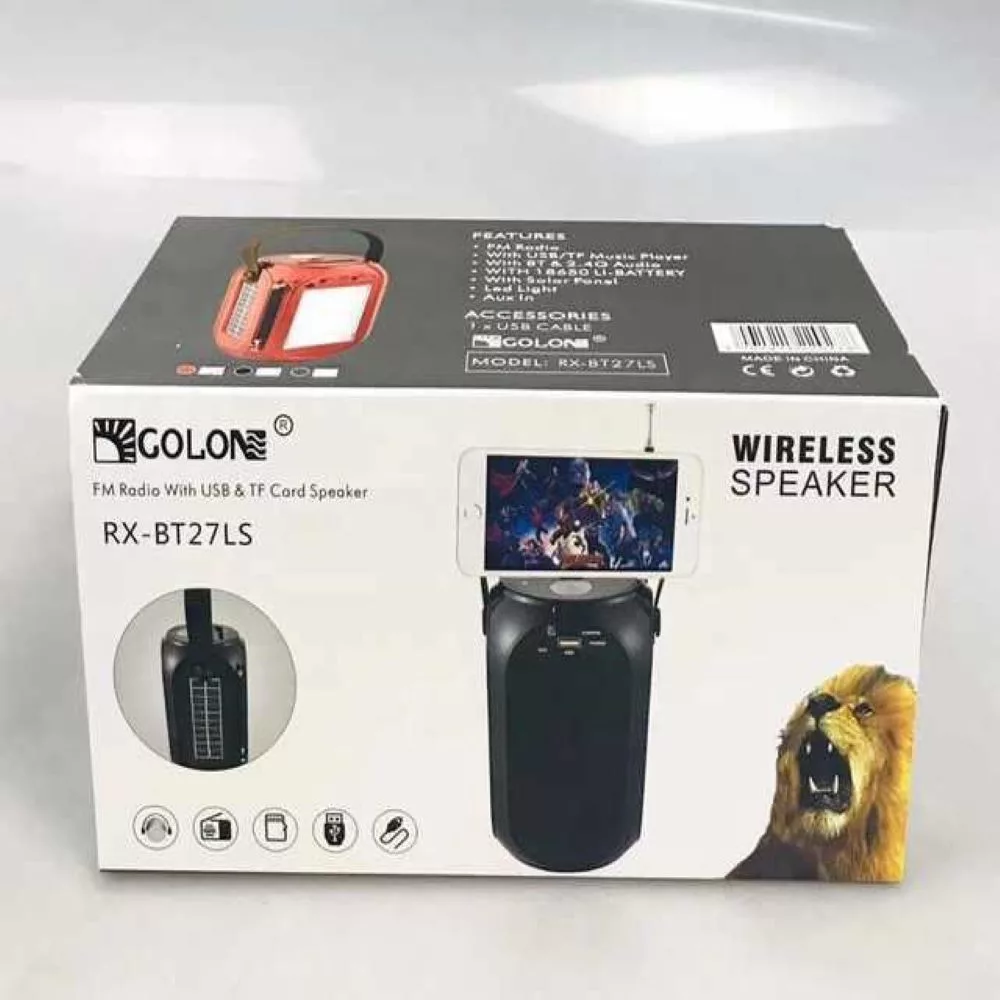 اسپیکر بلوتوثی قابل حمل گولون مدل RX-BT27LS